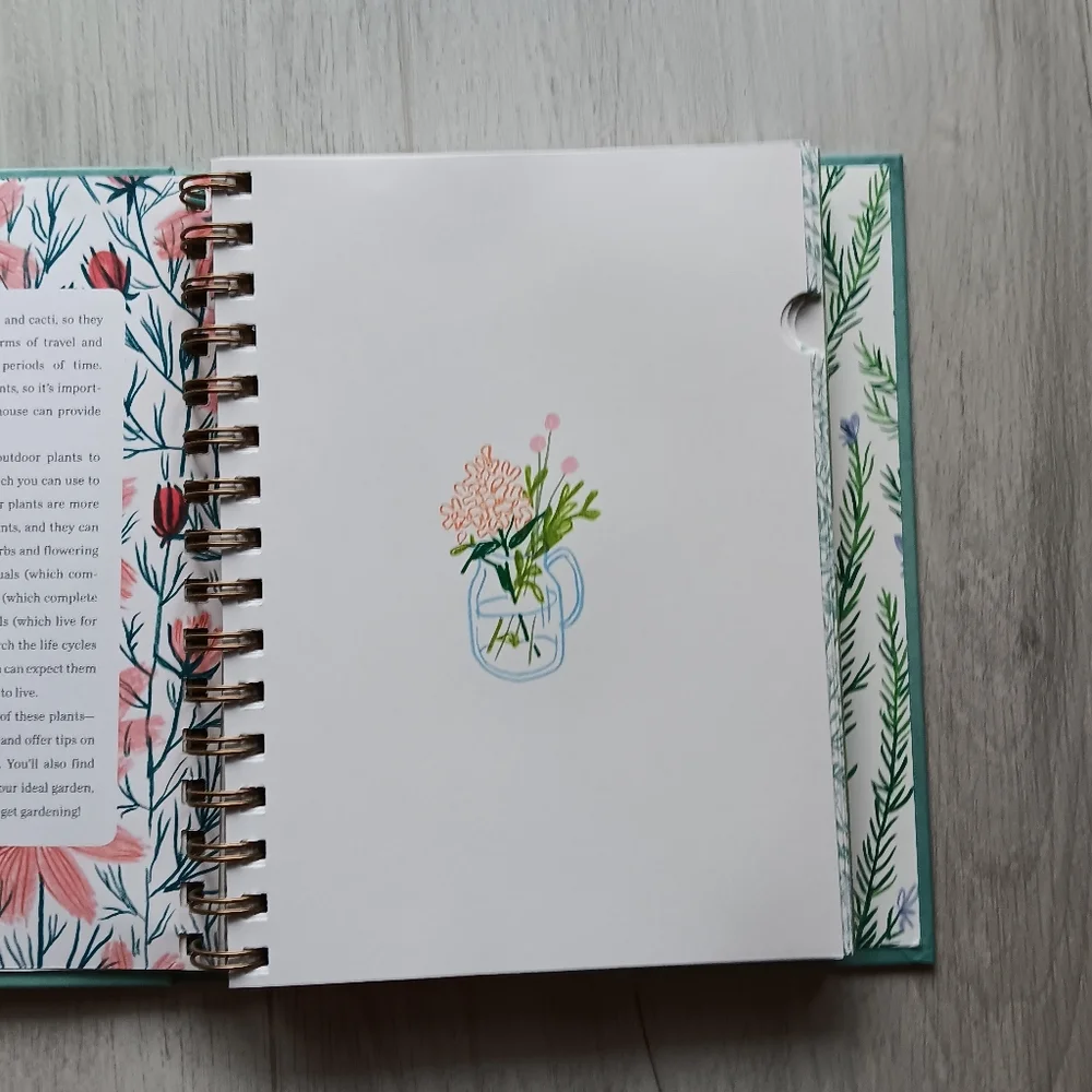 New I Love My Plants Gardening Journal Spiral Bound Sections Graphs Notes Info